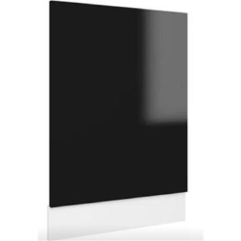 Panel na myčku černý vysoký lesk 45×3×67 cm dřevotříska 802560