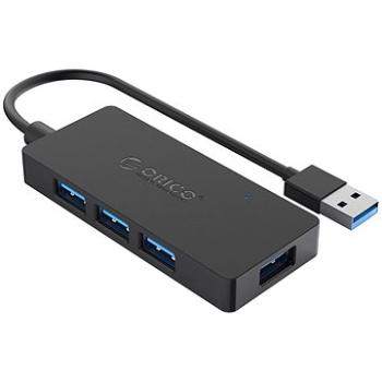 Orico USB-A Hub 4xUSB 3.0 + microUSB input White (HS4U-U3-BK-BP)
