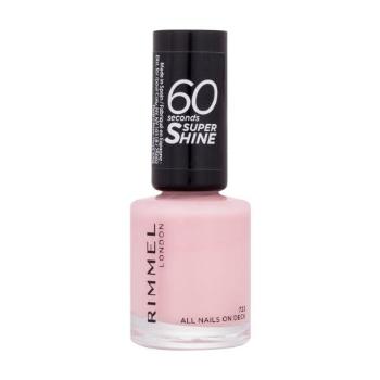 Rimmel London 60 Seconds Super Shine 8 ml lak na nehty pro ženy 722 All Nails On Deck