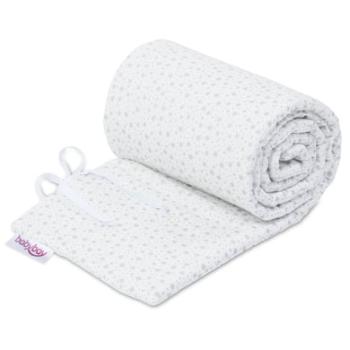 Cotton babybay® hnízdo organic vhodné pro model Boxspring XXL bílé třpytivé hvězdy stříbrné