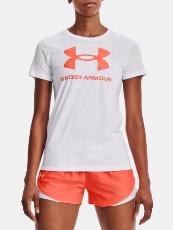 Under Armour UA Sportstyle Logo SS Triko Bílá