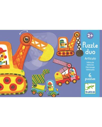 Djeco Duo puzzle Autíčka v pohybu 24 ks