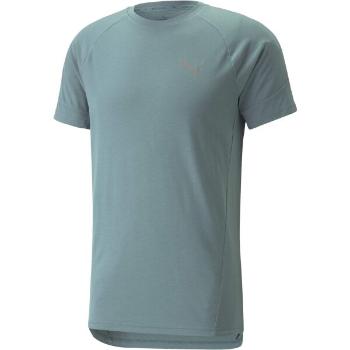 Puma EVOSTRIPE TEE Pánské triko, světle modrá, velikost