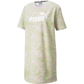 Puma FLORAL VIBES AOP DRESS Dámské šaty, světle zelená, velikost XS