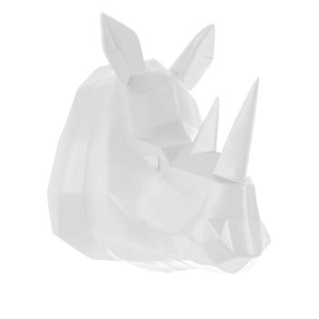 Sada 2 ks: Nástěnná dekorace Origami Rhino – bílá