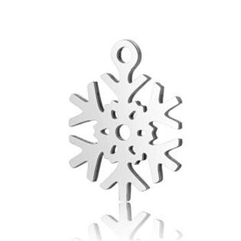 Šperky4U Ocelový přívěšek - sněhová vločka - OK1401-ST