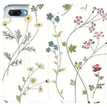 Flipové pouzdro na mobil Honor 10 - MD03S Tenké rostlinky s květy (5903226306503)