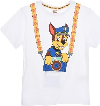 BÍLÉ CHLAPECKÉ TRIČKO PAW PATROL Velikost: 116