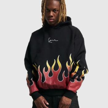 Mikina Karl Kani Small Signature Flame Os Hoodie black - M