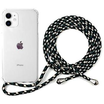 Epico Nake String Case iPhone 11 - bílá transparentní / černo-bílá (42410101000021)