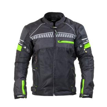 Pánská moto bunda W-TEC Meltsch Barva Neon zelená-černá, Velikost 6XL