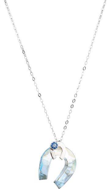 Preciosa Dlouhý stříbrný náhrdelník s třpytivou podkovou Felicity 6657 68