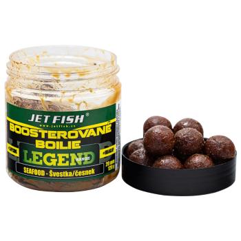 Jet fish boosterované boilie legend range seafood švestka česnek 250 ml - 24 mm