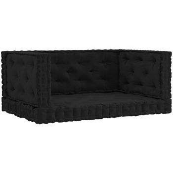 Podušky na nábytek z palet 4 ks bavlna černé (3068589)