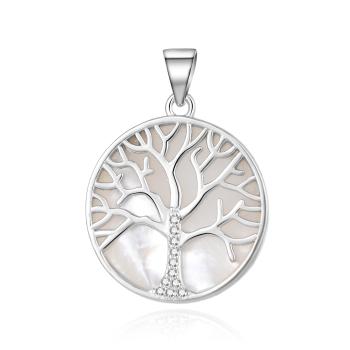 Beneto Stříbrný přívěsek s perletí Strom života AGH528