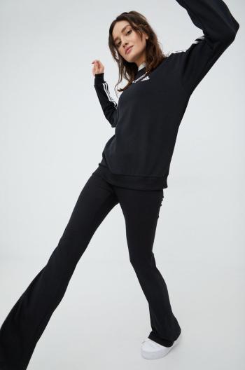Mikina adidas HC9124 dámská, černá barva, s aplikací