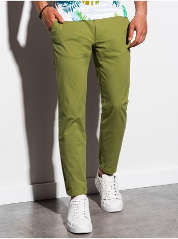 Pánské chinos kalhoty P894 - zelená