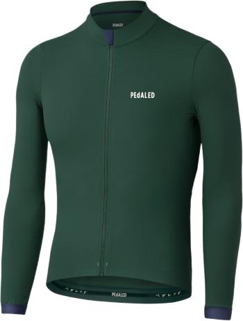 PEdALED Essential Longsleeve Jersey - Dark Green L