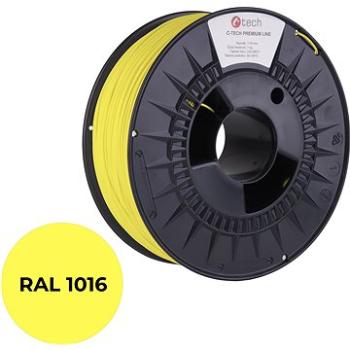 C-TECH filament PREMIUM LINE PLA sírová žlutá RAL1016 (3DF-P-PLA1.75-1016)