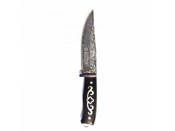 Turistický nůž Kandar se zdobenou čepelí a rukojetí, 21 cm