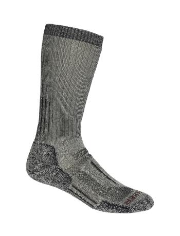 pánské merino ponožky ICEBREAKER Mens Mountaineer Mid Calf, Jet Heather/Espresso velikost: XL