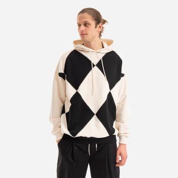 Pánská mikina Drôle de Monsieur Le Hoodie Argyle HO103 BLACK