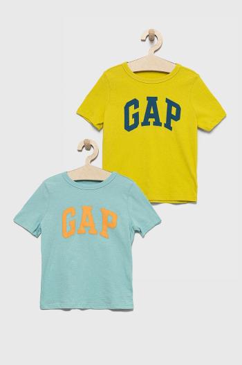 Dětské bavlněné tričko GAP ( 2-pak) s potiskem