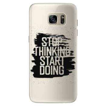 Silikonové pouzdro iSaprio - Start Doing - black - Samsung Galaxy S7 Edge