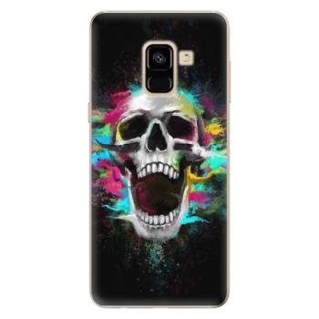 Odolné silikonové pouzdro iSaprio - Skull in Colors - Samsung Galaxy A8 2018