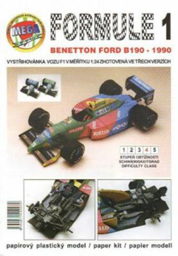 Formule 1: Benetton Ford B190 - 1990/papírový model - Michal Antonický