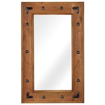 Zrcadlo z masivního akáciového dřeva 50 x 80 cm (246308)