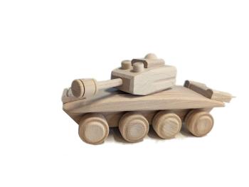 Gaboni 92244 Dřevěný tank, 22 x 8 x 10 cm