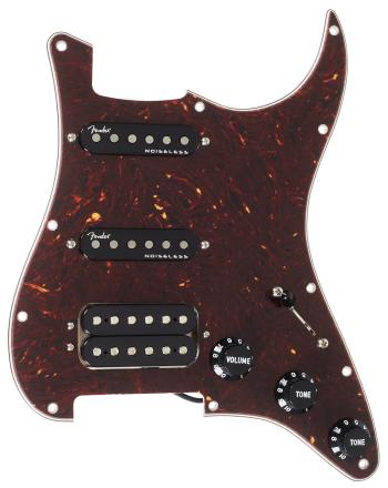 Fender Pre-Wired Pickguard, Strat HSS SHAW/G4 SHELL