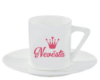 Espresso hrnek s podšálkem 100ml Nevěsta