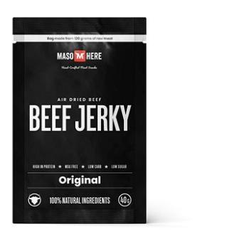 Maso Here hovězí jerky originál 40g (8594185671534)