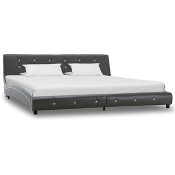 Rám postele šedý umělá kůže 180x200 cm (280326)
