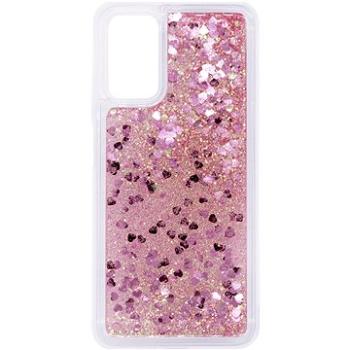 iWill Glitter Liquid Heart Case pro Xiaomi POCO M3 Pink (DIP123_85)