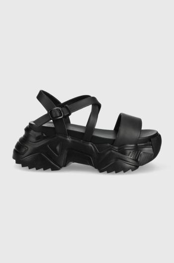 Kožené sandály Miss Sixty dámské, černá barva, na platformě