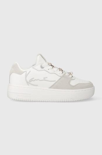 Kožené sneakers boty Karl Kani 89 UP LOGO PRM bílá barva, 1180556 KKFWW000147