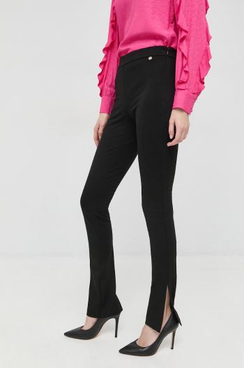 Kalhoty Liu Jo dámské, černá barva, přiléhavé, high waist