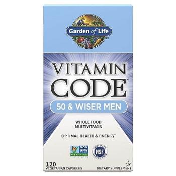 Garden of Life Vitamin Code RAW Men 50 - pro muže po padesátce - 120 kapslí