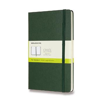 Zápisník Moleskine VÝBĚR BAREV - tvrdé desky - L, čistý 1331/11171 - Zápisník Moleskine - tvrdé desky tm. zelený