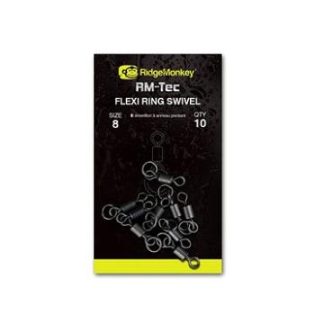 RidgeMonkey RM-Tec Flexi Ring Swivel Velikost 8 10ks (5060432143428)