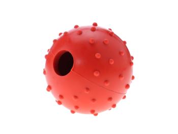 Vsepropejska Wren gumový míček na pamlsky pro psa Barva: Červená, Rozměr (cm): 6