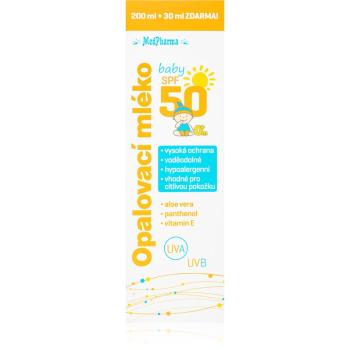 MedPharma Opalovací mléko SPF50 Baby ochranné opalovací mléko pro děti 230 ml