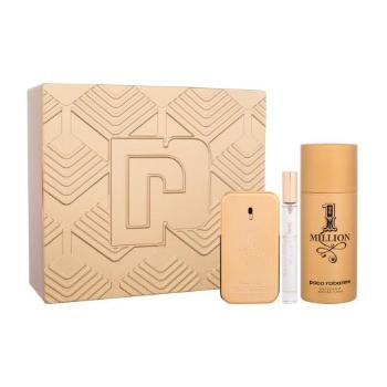 Paco Rabanne 1 Million dárková kazeta toaletní voda 50 ml + deodorant 150 ml + toaletní voda 10 ml pro muže poškozená krabička