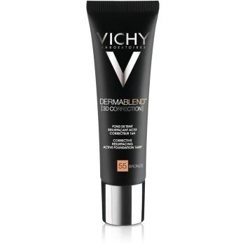 Vichy Dermablend 3D Correction korekční vyhlazující make-up SPF 25 odstín 55 Bronze 30 ml