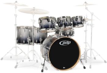 PDP by DW Concept Shell Pack 7 pcs 22" Black Sparkle-Silver Akustická bicí sada