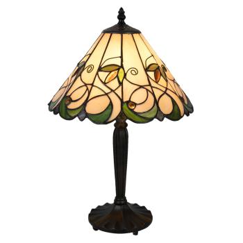 Stolní lampa Tiffany Happy Green - Ø 31*48 cm E27/max 1*60W 5LL-5207