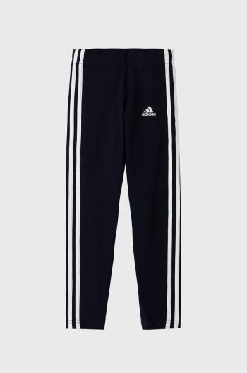 Dětské legíny adidas GN4063 tmavomodrá barva, s aplikací